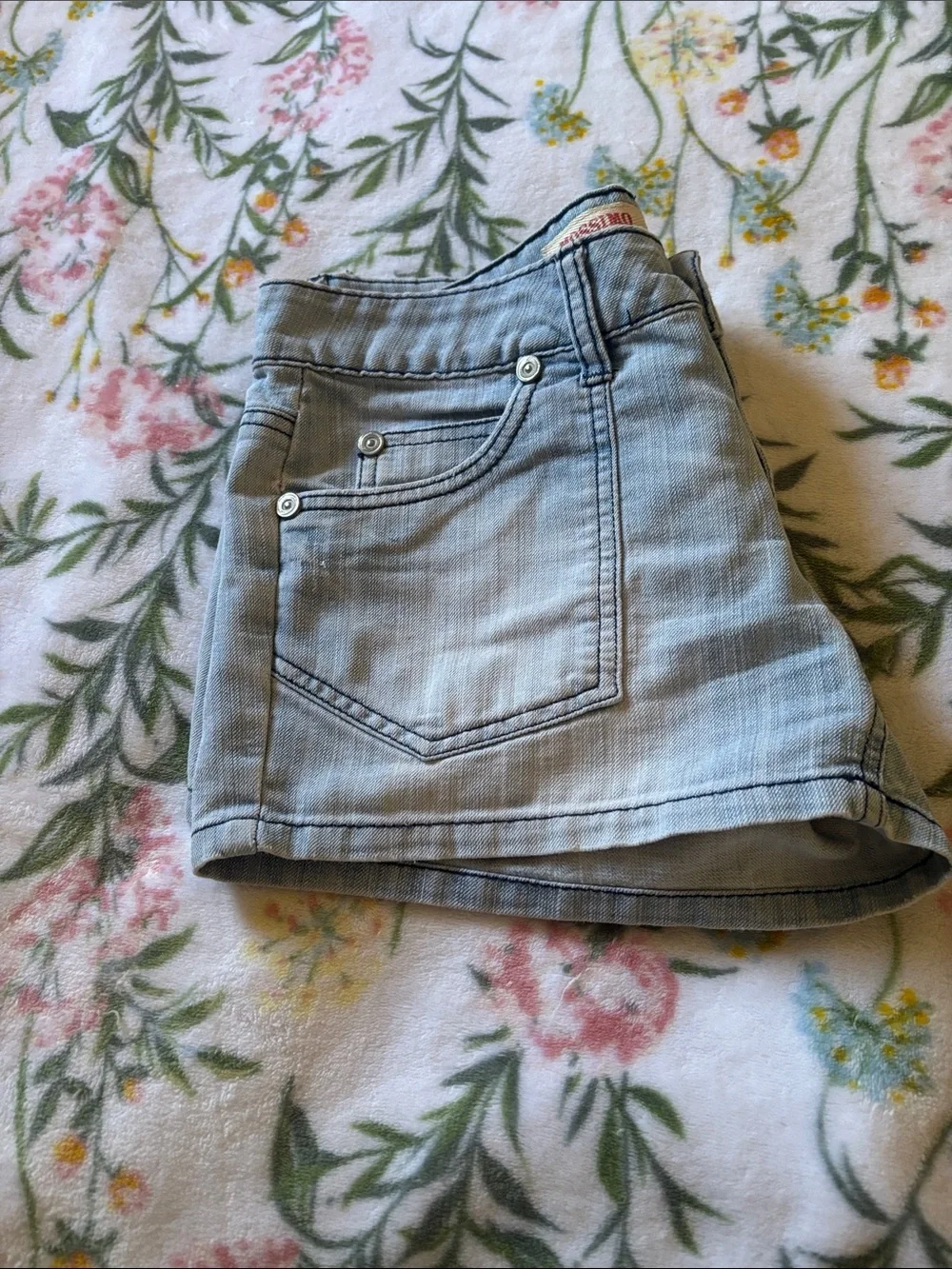 Mossimo Supply Co. Light Blue Denim Short Shorts
